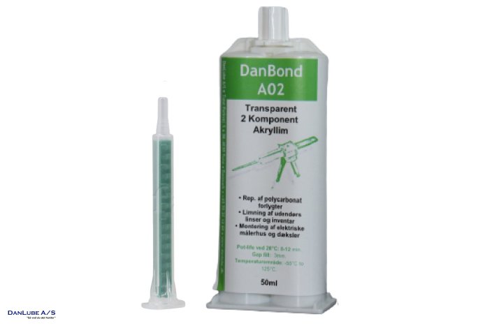 DanBond A02 Langsom Hrdende Transparent Akryllim
