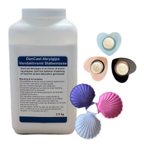 DanCast Akrylgips Hvid - Vandaktiveret Stbemasse
