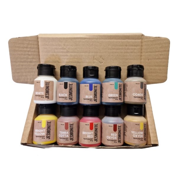 Jesmonite Farvepigment kit (10 x 50g)