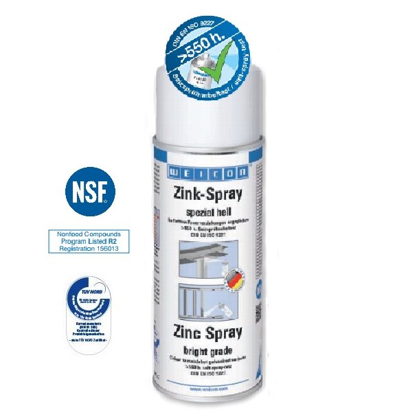 WEICON Zink Spray - Bright Grade NSF