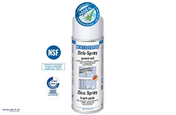 WEICON Zink Spray - Bright Grade NSF