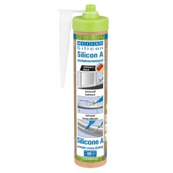 WEICON Geen-Tube Silicone A Sort 280ml