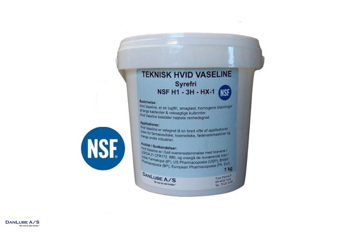 Hvid Vaseline 1kg - NSF H1 - 3H - Hvid Vaseline - DANLUBE A/S